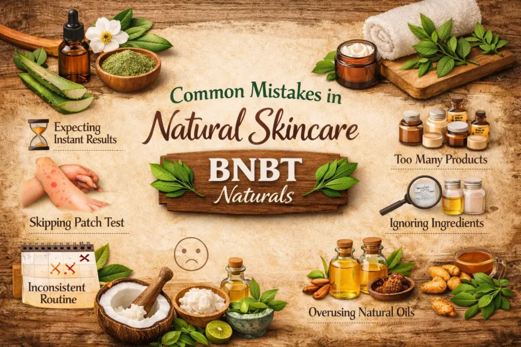 Natural skincare mistakes
