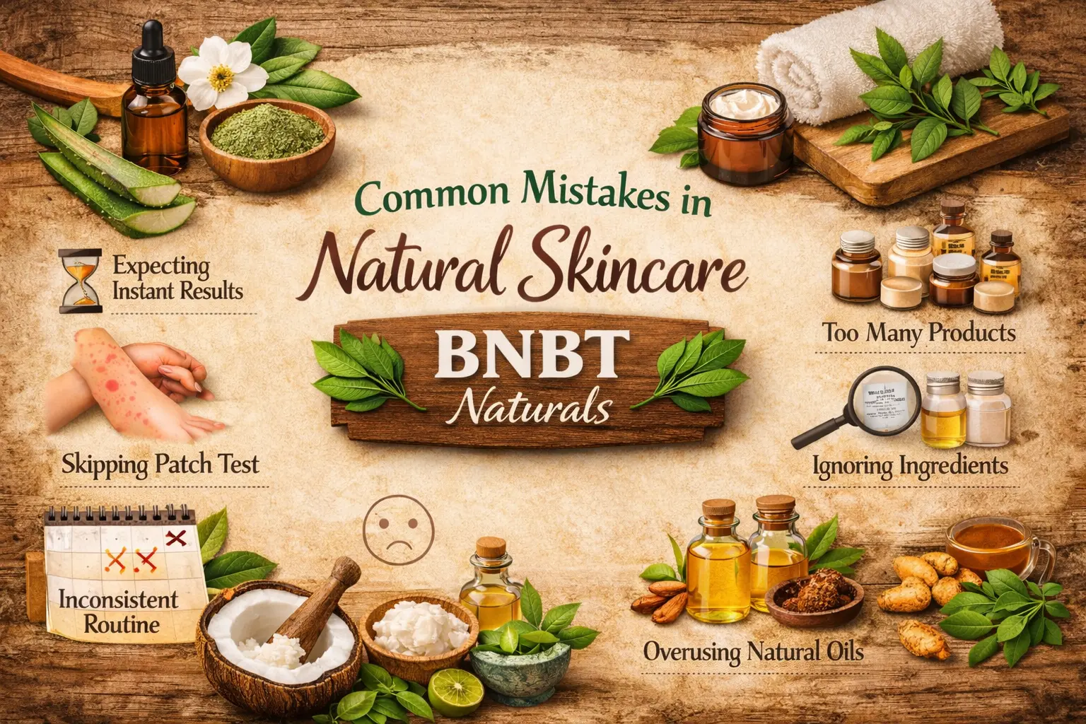 Natural skincare mistakes