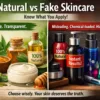 Natural vs fake skincare brands