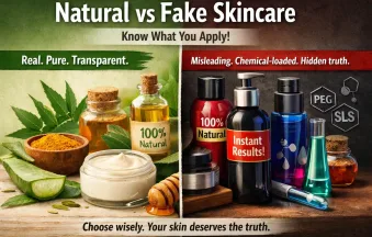 Natural vs fake skincare brands